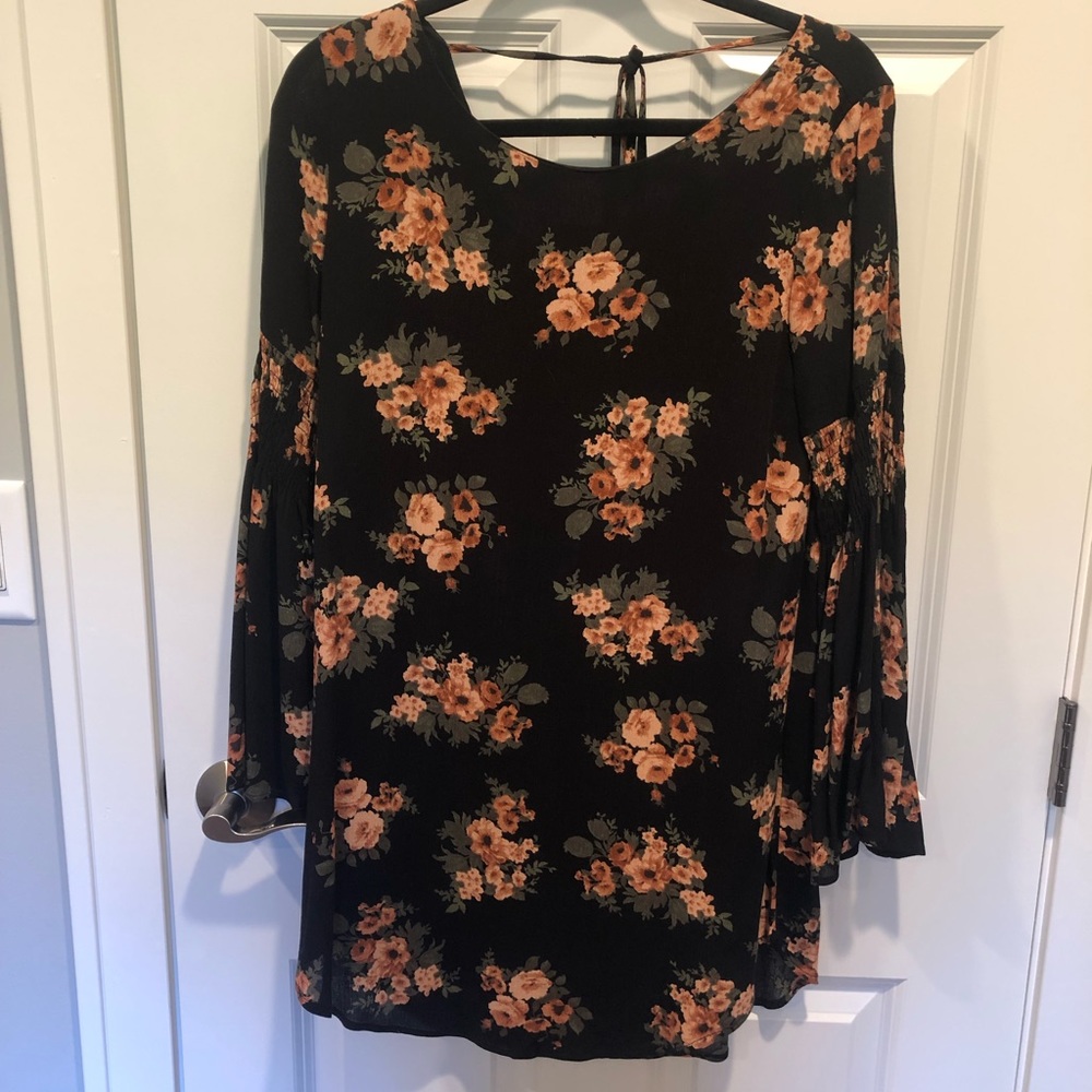 Floral Loose-Fitting Boutique Dress